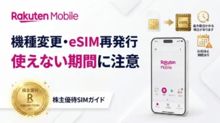 楽天株主優待SIMはまだ使える？機種変更・eSIM再発行・終了後の通常プラン移行まで解説