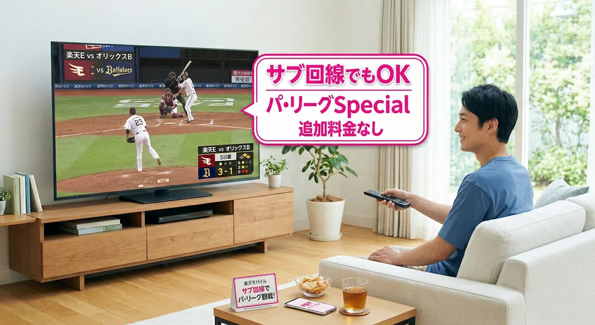楽天モバイルでパ・リーグSpecialが0円に｜全球ダイジェスト・交流戦配信も解説
