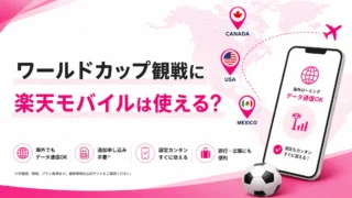楽天モバイルはワールドカップ観戦に使える？海外ローミング2GB無料と注意点を解説